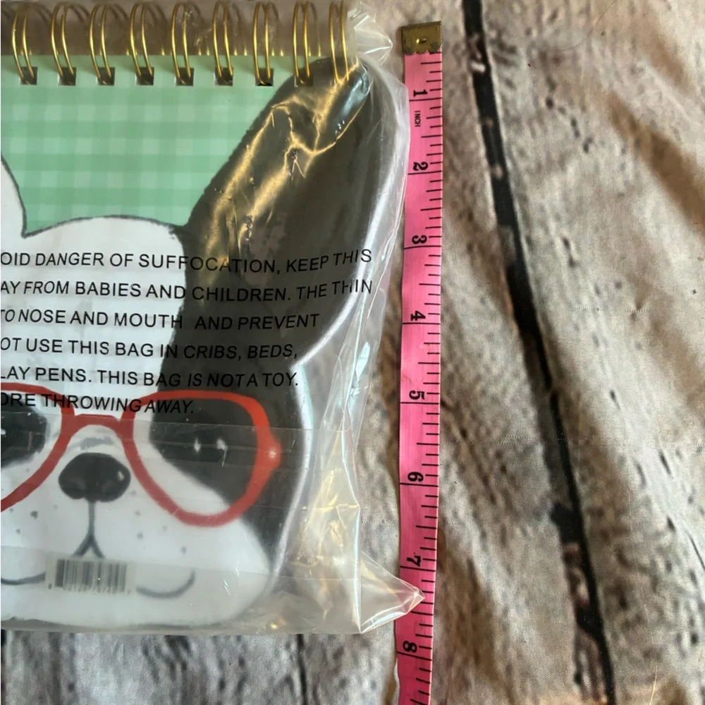 5/$20‎ Frenchie French Bull Dog Glasses Notebook Journal NIP
